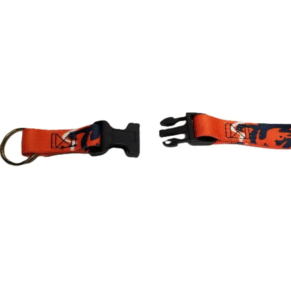 Chicago Bears Orange Navy Lanyard Keychain ID Badge Holder NFL Football Fan Gear